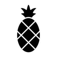 abacaxi glifo ícone Projeto vetor