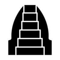 escada rolante vetor glifo ícone para pessoal e comercial usar.