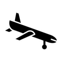 aterrissagem vetor glifo ícone para pessoal e comercial usar.