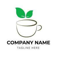 café copo logotipo Projeto para restaurante vetor