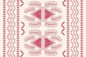 étnico ikat tecido padronizar geométrico estilo.africano ikat bordado étnico oriental padronizar Rosa fundo. resumo,vetor,illustration.for textura,vestuário,embrulho,decoração,tapete. vetor