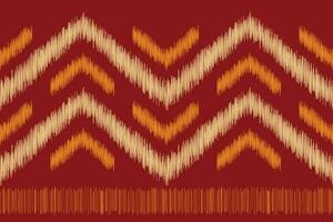 étnico ikat tecido padronizar geométrico estilo.africano ikat bordado étnico oriental padronizar motivos vermelho fundo. resumo,illustration.texture,vestuário,scraf,decoração,tapete,seda. vetor