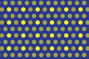 simples abstrato seamlees amarelo cor polca ponto padronizar em azul cor fundo vetor