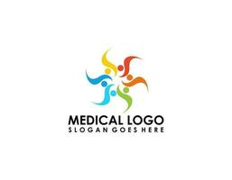 azul Cruz sinal, médico logotipo saúde ícone isolado em branco fundo. plano vetor logotipo Projeto modelo elemento