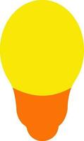 amarelo e laranja elétrico lâmpada em branco fundo. vetor