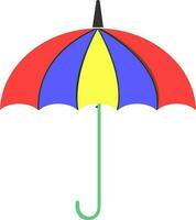 isolado guarda-chuva dentro plano estilo. vetor