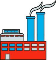 plano ilustração do industrial em processamento plantar. vetor