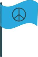 placa do cor bandeira dentro Paz ícone. vetor