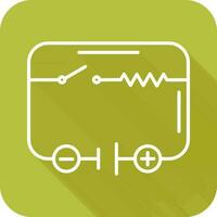 ícone de vetor de circuito elétrico