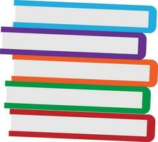 multicolorido livros pilha ícone. vetor