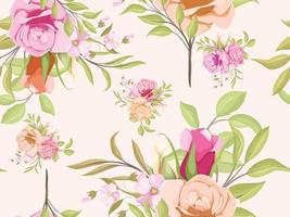 design floral de padrão sem emenda para têxteis e papel de parede da moda