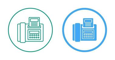 ícone de vetor de fax