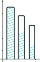 Barra gráfico infográfico elementos para negócios. vetor