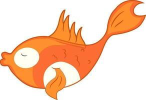 vetor ícone do fofa se beijando desenho animado peixe.
