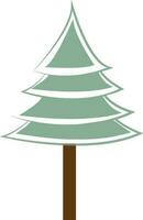 ilustração do uma Natal árvore. vetor