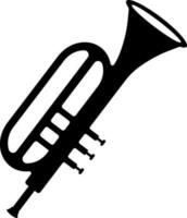 vento instrumento, trompete placa ou símbolo. vetor