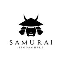 japonês samurai Guerreiro capacete logótipo Projeto com moderno editável vetor ilustração.