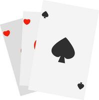 ilustração do jogando cartões. vetor