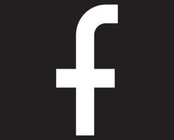 isolado Facebook logotipo. vetor