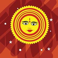 ilustração em vetor de um fundo para o festival indiano de celebração de karwa chauth