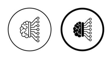 ícone de vetor de aprendizado de máquina