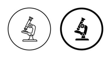 ícone de vetor de microscópio