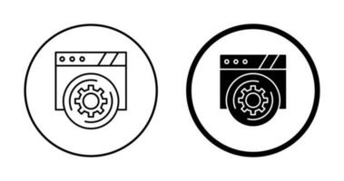 ícone de vetor de configuração