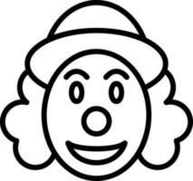 design de ícone vetorial de ilustração de rosto de palhaço 19586314 Vetor  no Vecteezy