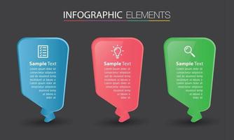 infográficos modernos de banner de modelo de caixa de texto vetor