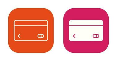 ícone de vetor de cartão de crédito exclusivo