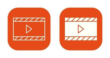 ícone exclusivo de vetor de vídeo e animação
