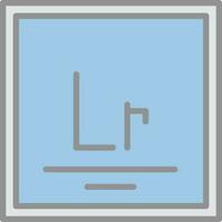 Lawrencium vetor ícone Projeto