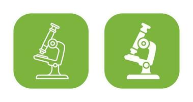 ícone de vetor de microscópio