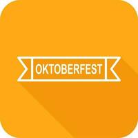 ícone de vetor de banner da oktoberfest