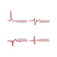 linha de pulso do monitor de batimento cardíaco vetor