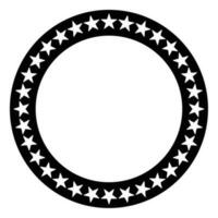 estrelas dentro uma círculo forma vetor