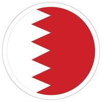 bahrain bandeira círculo. bandeira do bahrain dentro uma volta círculo vetor