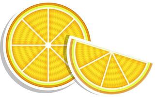 adesivo, tag ou rótulo do citrino fruta. vetor
