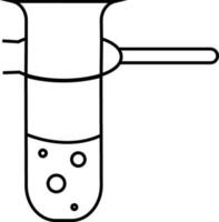 plano ilustração do teste tubo. vetor