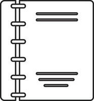 ilustração do vetor livro ícone dentro plano estilo.