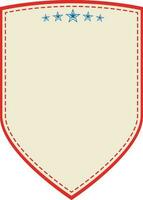 plano ilustração do escudo. vetor
