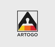 uma último logotipo, alfabeto logotipo, pintura escovar, arte logotipo vetores