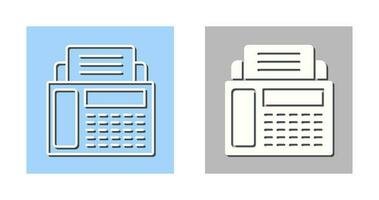 ícone de vetor de máquina de fax