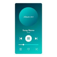 música jogador aplicativo do utilizador interface ícones vetor ilustração