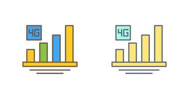 ícone de vetor 4g