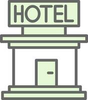 design de ícone de vetor de hotel