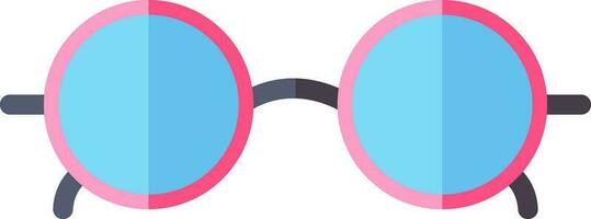 óculos ícone ou símbolo dentro azul e cinzento cor. vetor