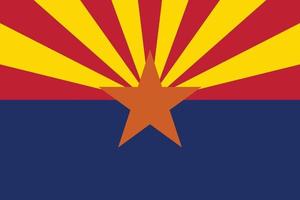 arizona bandeira oficialmente vetor