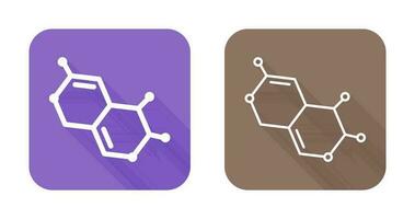 ícone de vetor de molécula