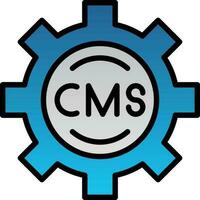 cms vetor ícone Projeto